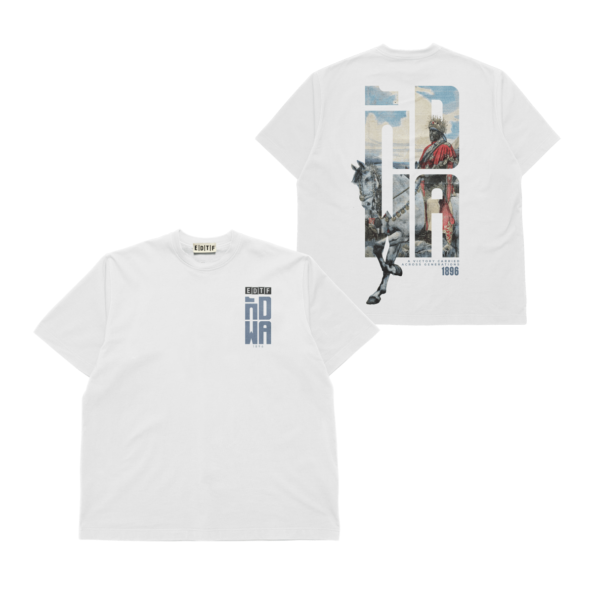 Adwa Tee · White / Gray